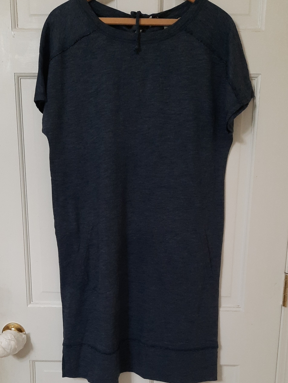 Chico's Men's Short-Sleeve Tunic Dress in Dark Navy